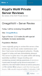 Mobile Screenshot of kryptsreviews.wordpress.com
