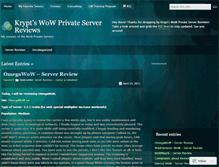 Tablet Screenshot of kryptsreviews.wordpress.com