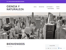 Tablet Screenshot of cienciaynaturaleza.wordpress.com
