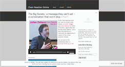 Desktop Screenshot of chainreactiononline.wordpress.com