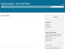 Tablet Screenshot of mrfulltoss.wordpress.com