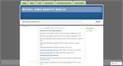 Desktop Screenshot of michaeljamesbarker.wordpress.com