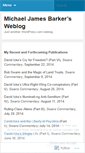 Mobile Screenshot of michaeljamesbarker.wordpress.com