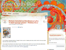 Tablet Screenshot of homecraftsblog.wordpress.com