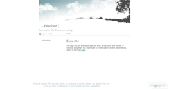 Desktop Screenshot of emoline.wordpress.com