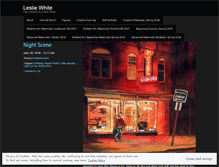 Tablet Screenshot of lesliepaints.wordpress.com