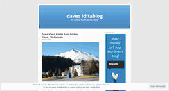 Desktop Screenshot of iditaroddave.wordpress.com