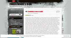 Desktop Screenshot of fragilewinds.wordpress.com