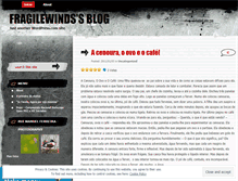 Tablet Screenshot of fragilewinds.wordpress.com