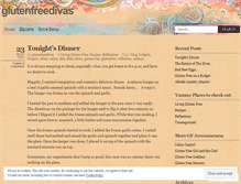 Tablet Screenshot of glutenfreedivas.wordpress.com