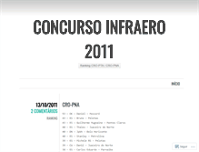 Tablet Screenshot of concursoinfraero2011.wordpress.com