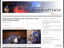 Tablet Screenshot of lovesheffield.wordpress.com