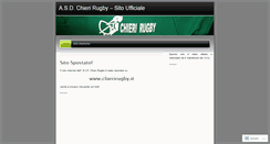 Desktop Screenshot of chierirugby.wordpress.com