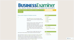 Desktop Screenshot of businessexaminer.wordpress.com