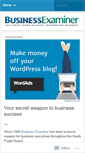Mobile Screenshot of businessexaminer.wordpress.com