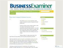 Tablet Screenshot of businessexaminer.wordpress.com