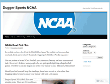 Tablet Screenshot of duggersportsncaa.wordpress.com