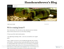 Tablet Screenshot of hanshearnbrown.wordpress.com