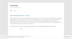 Desktop Screenshot of montylang.wordpress.com