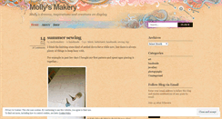 Desktop Screenshot of mollysmakery.wordpress.com