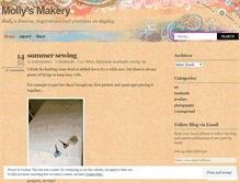 Tablet Screenshot of mollysmakery.wordpress.com