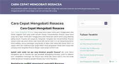 Desktop Screenshot of caracepatmengobatirosacea.wordpress.com