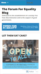 Mobile Screenshot of forumforequality.wordpress.com