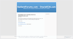 Desktop Screenshot of fusionecm.wordpress.com