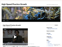 Tablet Screenshot of practicegrowth.wordpress.com