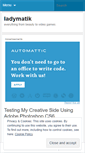 Mobile Screenshot of ladymatik.wordpress.com