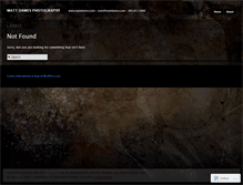 Tablet Screenshot of mattdames.wordpress.com