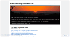 Desktop Screenshot of fahdi.wordpress.com