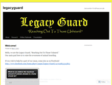 Tablet Screenshot of legacyguard.wordpress.com