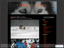 Tablet Screenshot of forfunsleddog.wordpress.com