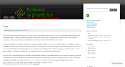 Desktop Screenshot of evolutionofskepticism.wordpress.com