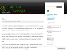 Tablet Screenshot of evolutionofskepticism.wordpress.com