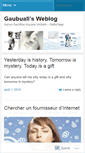 Mobile Screenshot of gaubuali.wordpress.com
