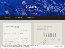 Tablet Screenshot of ndleleni.wordpress.com