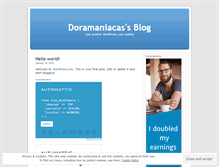 Tablet Screenshot of doramaniacas.wordpress.com