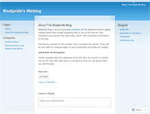 Tablet Screenshot of boatpride.wordpress.com