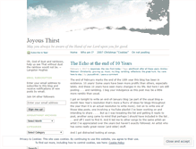 Tablet Screenshot of joyousthirst.wordpress.com