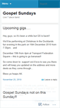 Mobile Screenshot of gospelsundays.wordpress.com