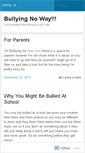 Mobile Screenshot of bullyingnoway.wordpress.com