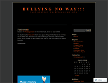 Tablet Screenshot of bullyingnoway.wordpress.com