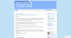 Desktop Screenshot of belajaronline.wordpress.com