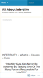 Mobile Screenshot of aboutinfertility.wordpress.com