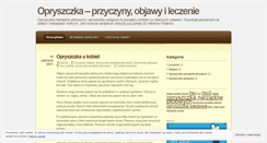 Desktop Screenshot of opryszczka.wordpress.com