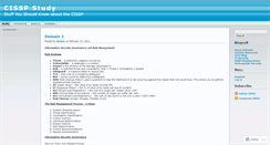 Desktop Screenshot of cisspstudy.wordpress.com