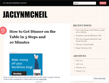 Tablet Screenshot of jaclynmcneil.wordpress.com
