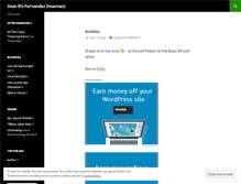 Tablet Screenshot of imannez.wordpress.com